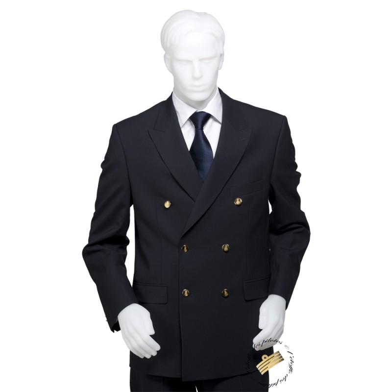 Veste croisée sales homme 4 boutons