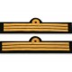 Tours de manches copilote 3 galons Or 10 mm - Boucle Nelson