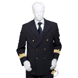 Veste d'uniforme croisée, galonnée