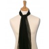Foulard pilote pure soie - noir