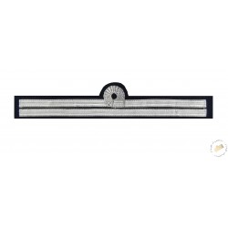 Tours de manches 2 galons Argent 10 mm - Boucle Nelson