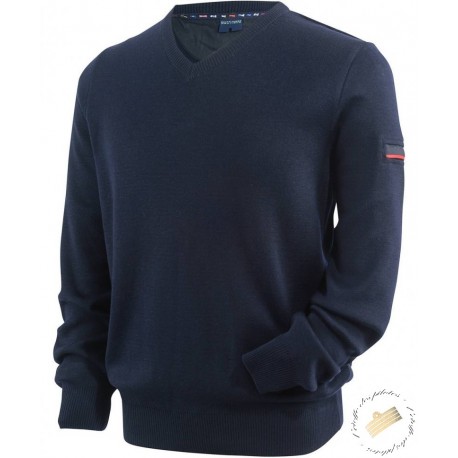 Pull over en laine col V GALAXY II by St James