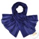 Foulard pilote pure soie - bleu marine - Etole 180 x 110 cm